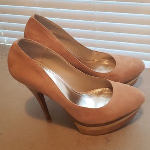 Suede heels